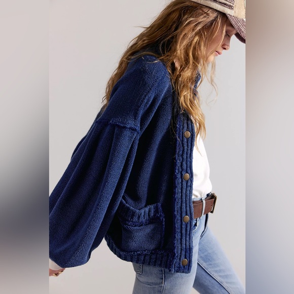Free People Sweaters - Free People We The Free Cute In This Cardi XL Slouchy Cotton Terry Cardigan